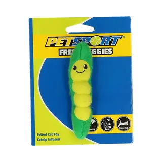 Petsport Fresh Veggies Peapod Speelgoed Voor Katten - Kattenspeelgoed - Kattenspeeltjes