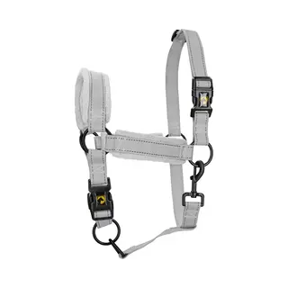 Holland Animal Care Excellent Horse - Xs (Veulen) - Paarden Halster - Superior Essential - Reflecterend - Fleece Onderlegde Neusriem - Grijs