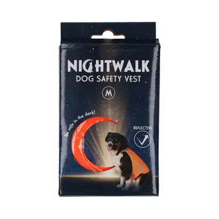 Nightwalk Dog Safety Vest Orange M
