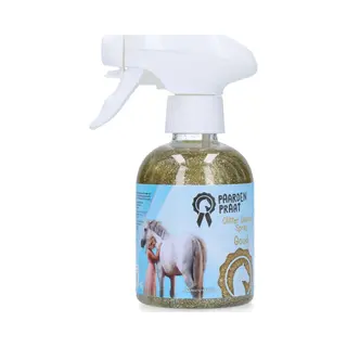 Paardenpraat Tv Glitter Glamour Spray – 250 Ml - Glitter Vachtspray Voor Paarden – Goud