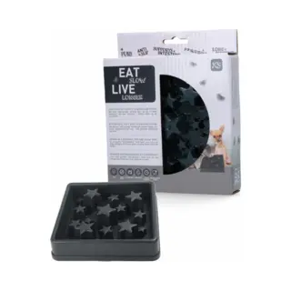Eat Slow Live Longer Star Voerbak Xs – Ø 14 Cm - Anti-schrok Voerbak – Slow Feeder Voor Honden – Anti-slip – Geschikt Voor De Kleinere Hond -
