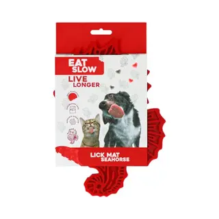 Eat Slow Live Longer Likmat Zeepaard - 22 X 16.5 Cm - Snuffelmat – Anti-schrok Mat – Slowfeeder – Afleiding – Honden En Katten – Voor