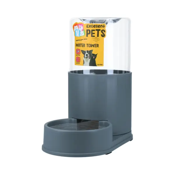 Holland Animal Care Excellent Pets Wasserturm – Für 3, 8 L – Tränke – Wasserspender – Bpa-frei – Rutschfeste Füße – Tierzubehör – Für Hunde Und Katzen thumbnail