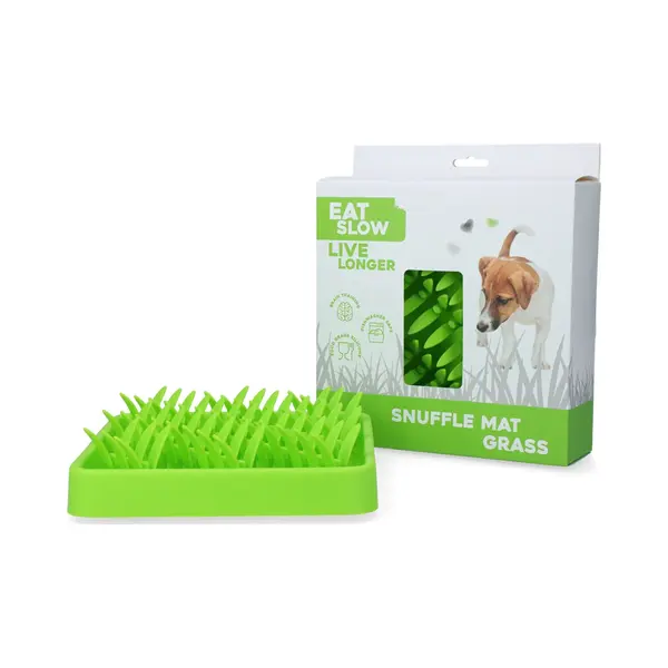 Eat Slow Live Longer Snuffelmat – Anti-schrok Mat – Slowfeeder - 100% Siliconen – Vaatwasserbestendig – Intelligentiespeelgoed Voor Honden - thumbnail