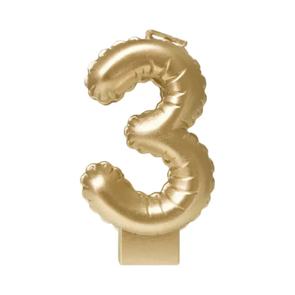Paper dreams Foil Balloon Candle Gold - 3 thumbnail