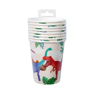 Pd-Party Paper Dreams Bekers Dino 250ml - 8st