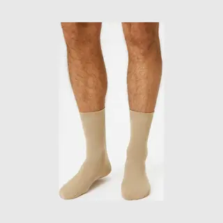 Boru Bamboo - Nette Sokken - Donker Beige - 39-42 - Bamboe Sokken - Naadloos - Ademend - Anti-Zweet - 2301