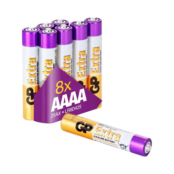 Gp Extra Alkaline Batterijen Aaaa Batterij 1.5V - 8 Stuks thumbnail