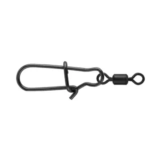 Spro Matt Black Easy Snap + Rolling Swivel - Snaps, Größe/Tragkraft/Packungsinhalt, Gr. 2+6 / 11kg / 12 Stück