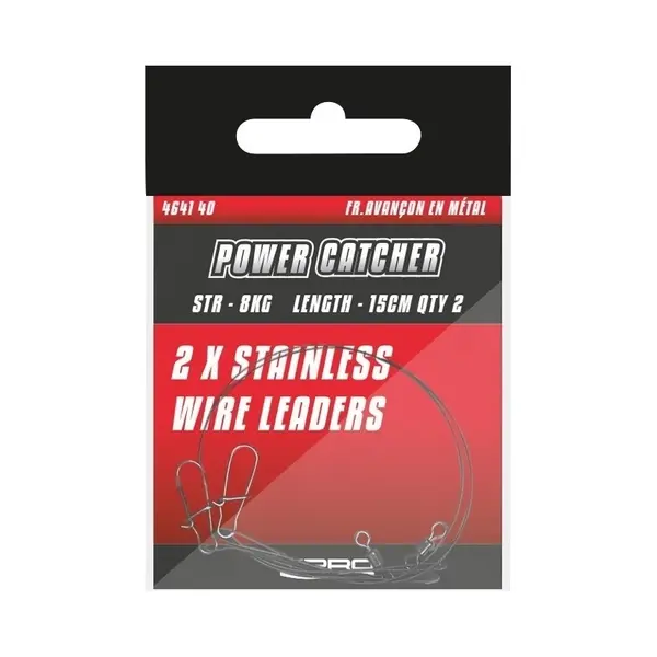 Spro Power Catcher - Stainless Wire Leaders - 12kg - 40cm - 2 Stuks - Onderlijn - Grijs thumbnail