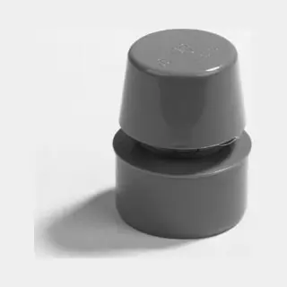 Dyka Beluchter Lijmmof Aansluiting Pvc Grijs 40mm - Plieger