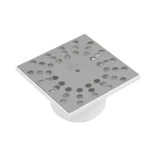 Dyka Vloerput Binnenwerk Abs D15 Met Rvs Rooster 15x15cm