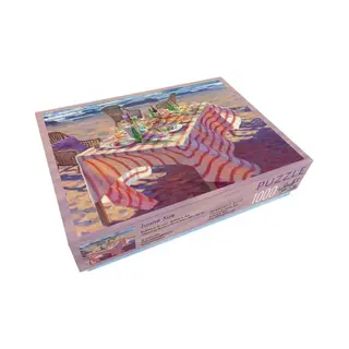 Bekking & Blitz - Puzzel - 1.000 Stukjes - Kunst - Badend In De Zon - Zomer - Strand - Gedekte Tafel - Juane Xue