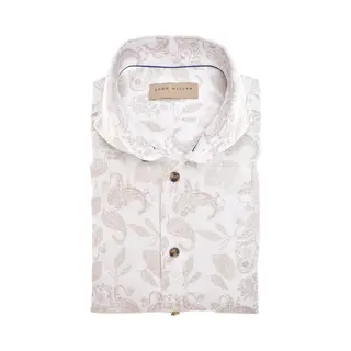John Miller Hemd Paisley Print Beige - Größe 42