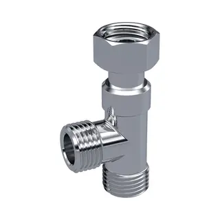 Raminex T-Stuk Met Wartel 3/8" Voor Sanitaire Kranen 1200023