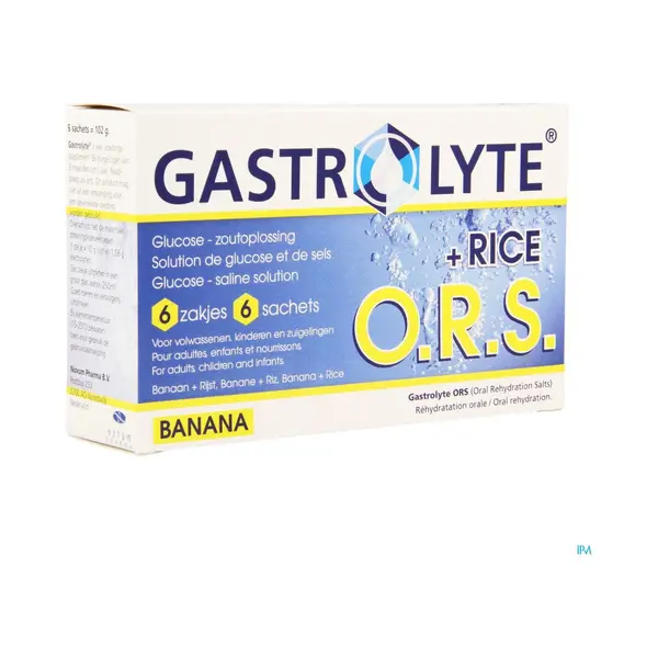 Ohne Marke Gastrolyte O.R.S. + Reis Banane | 6 Portionsbeutel thumbnail