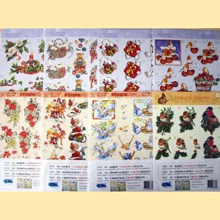 Top-Hobby 3D Knipvellen Kerst - A4 Pakket Voor Kaarten En Scrapbooking