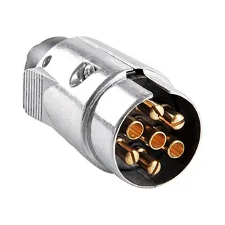 ProPlus 7-polige Metalen Aanhangwagenstekker - Robuust En Betrouwbaar - Ø 41 Mm