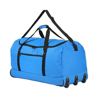 TravelZ Opvouwbare Wieltas - Reistas Met Wielen 100 Liter - Blauw
