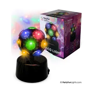 PartyFun Lights Mini Discolamp , 9, 2cm