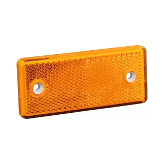 Aanhangwagendirect Oranje/gele Reflector 96x42 Mm - Zelfklevend & Opschroefbaar - 4 Stuks