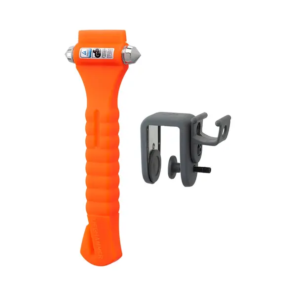 LifeHammer HCGO1QCSBX Classic Glow Emergency Hammer Glass Breaker Seat Belt Cutter Bus Truck Car Suv Van Woh thumbnail