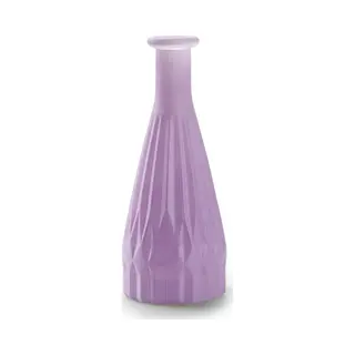 Jodeco Bloemenvaas Patty - Mat Lila - Glas - D8, 5 X H21 Cm - Fles Vaas