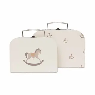 Jollein 059-595-67103 Spielzeugaufbewahrung Toy storage suitcase Freistehend Mehrfarbig, Weiß