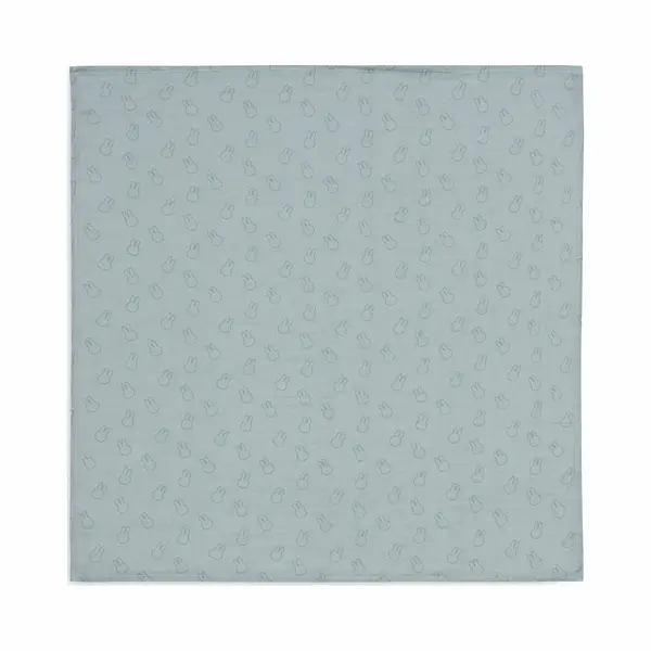 Jollein Baby Muslin Cloth - Miffy Silhouettes, Sea Green - Pack Of 2-115 X 115 Cm - 100% Cotton - Burp Cloths Baby - Oeko-Tex Certified thumbnail