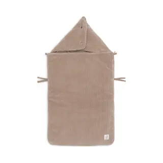 Jollein Voetenzak - Autostoel&Kinderwagen - 3/5 Punts Gordel - Milky Coffee - 42x82cm