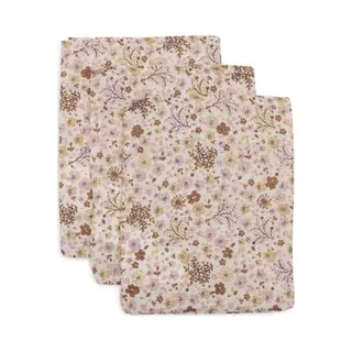 Washandjes Jollein Hydrofiel Flower Fairies 3-pack
