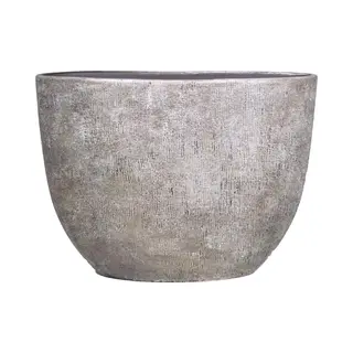 Floran Bloempot Mira Ovaal - L50 X B20 X H36cm - Wit