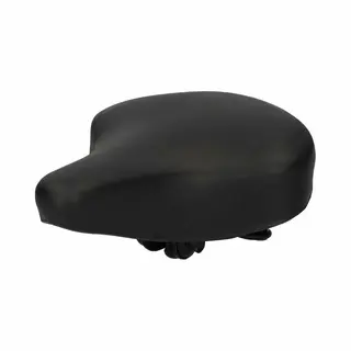 Benson Universeel Zwart Fietszadel Met Vering - Unisex - 24x21x3 Cm | Zadel Fiets Met Veer Voor Dames En Heren