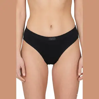 Dames Heupslip ( Highleg Mini ) - Katoenen Vrouwen Midi Slip - Xxl - Zwart