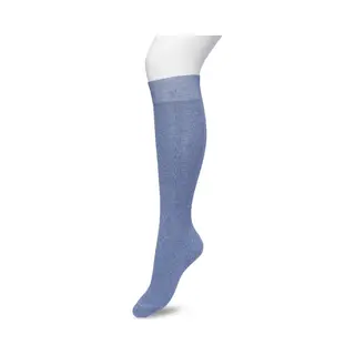 Bonnie Doon Bio Kabel Kniekousen Dames Jeans Blauw Maat 36/42 - Klassiek Kabel Patroon - Biologisch Katoen - Uitstekend Comfort - Classic Cable Knee