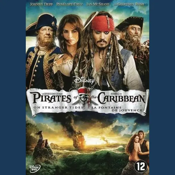 Disney Movies Pirates Of The Caribbean 4 - On Stranger Tides (Dvd) thumbnail