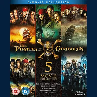 Walt Disney Pirates Of The Caribbean 1-5 (Blu-ray)