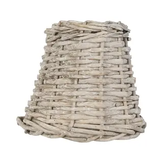 Clayre & Eef Lampenkap Ø 14x12 Cm Bruin Rotan