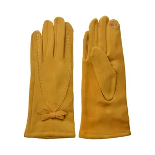 Juleeze Handschoenen Winter 8x24 Cm Geel Polyester Handschoenen Dames