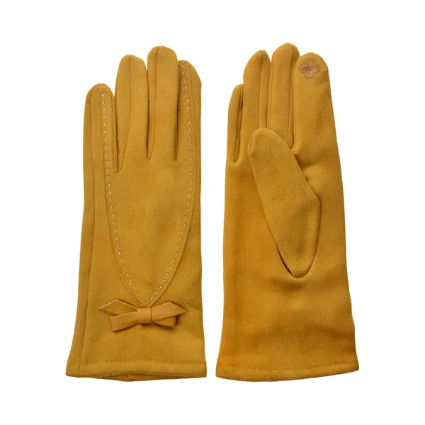 Juleeze Handschoenen Winter 8x24 Cm Geel Polyester Handschoenen Dames thumbnail