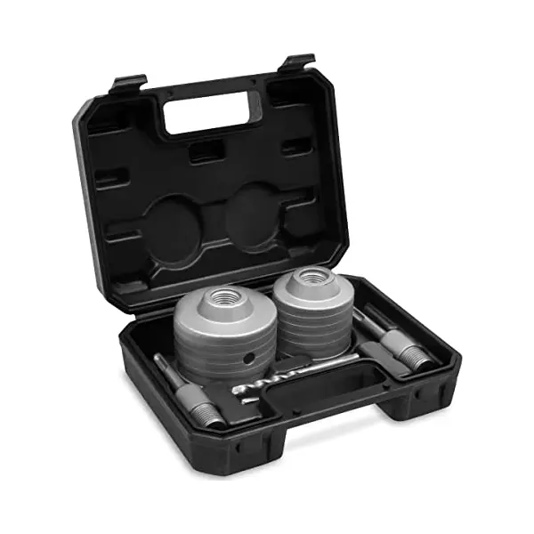 Vonroc Beton Lochsägen-set Sds-plus - 2-teilig - 68-82mm - Universal - Inkl. Kernbohrer, Zentrierbohrer Und Sds-plus Adapter thumbnail
