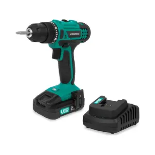 Vonroc Accuboormachine 20V | Incl. 2.0Ah Accu En Snellader