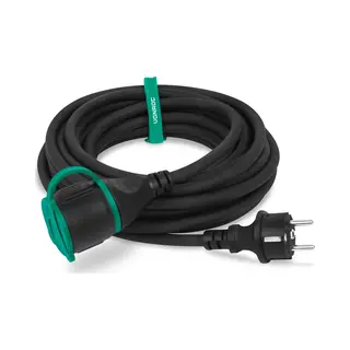 Vonroc Pro Verlengsnoer 10m – IP44 – Neopreenkabel H07RN-F 3x1, 5 Mm² - Incl. Kabelbinder (verlengkabel)