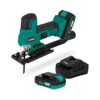 Vonroc Decoupeerzaag 20V – Ergonomische T-handgreep – Instelbare Snelheid, Pendelstand & Zaaghoek – Incl. Twee Zaagbladen - Incl. 2x 2.0Ah Accu