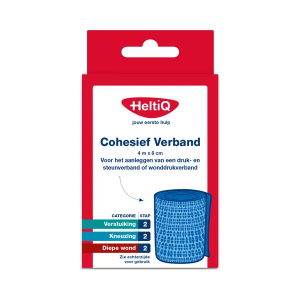 HeltiQ Cohesief Verband 4 M X 8 Cm thumbnail