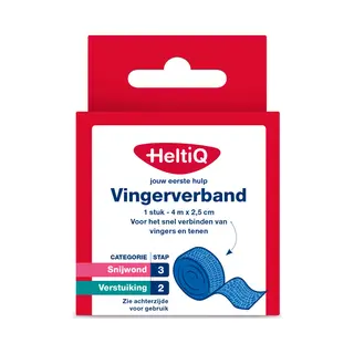 HeltiQ Vingerverband 4 M X 2, 5 Cm