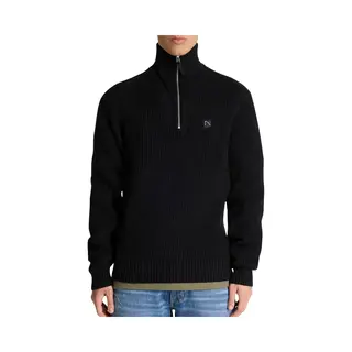 Chasin' Heren Trui - Oliver Half Zip - Zwart