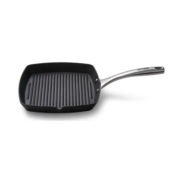 Skottsberg Cast Iron Grill Pan - 28 X 28 Cm - Pre-Fired & Pfas-Free, Naturally Non-Stick - For Induction, Gas, Ceramic, Oven & Grill thumbnail