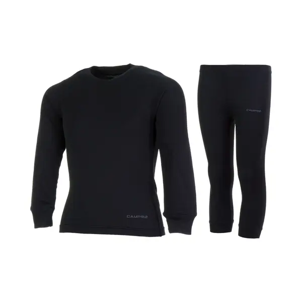 Campri Thermoset Shirt + Broek - Maat 152 - Unisex - Zwart thumbnail
