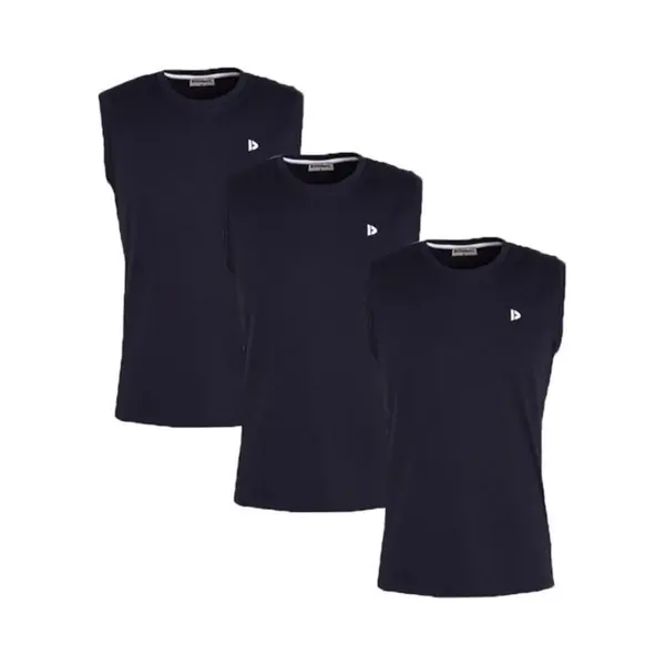 3-Pack Donnay - T-shirt Zonder Mouw (Stan) - Sportshirt - Heren - Navy (010) - Maat Xxl thumbnail